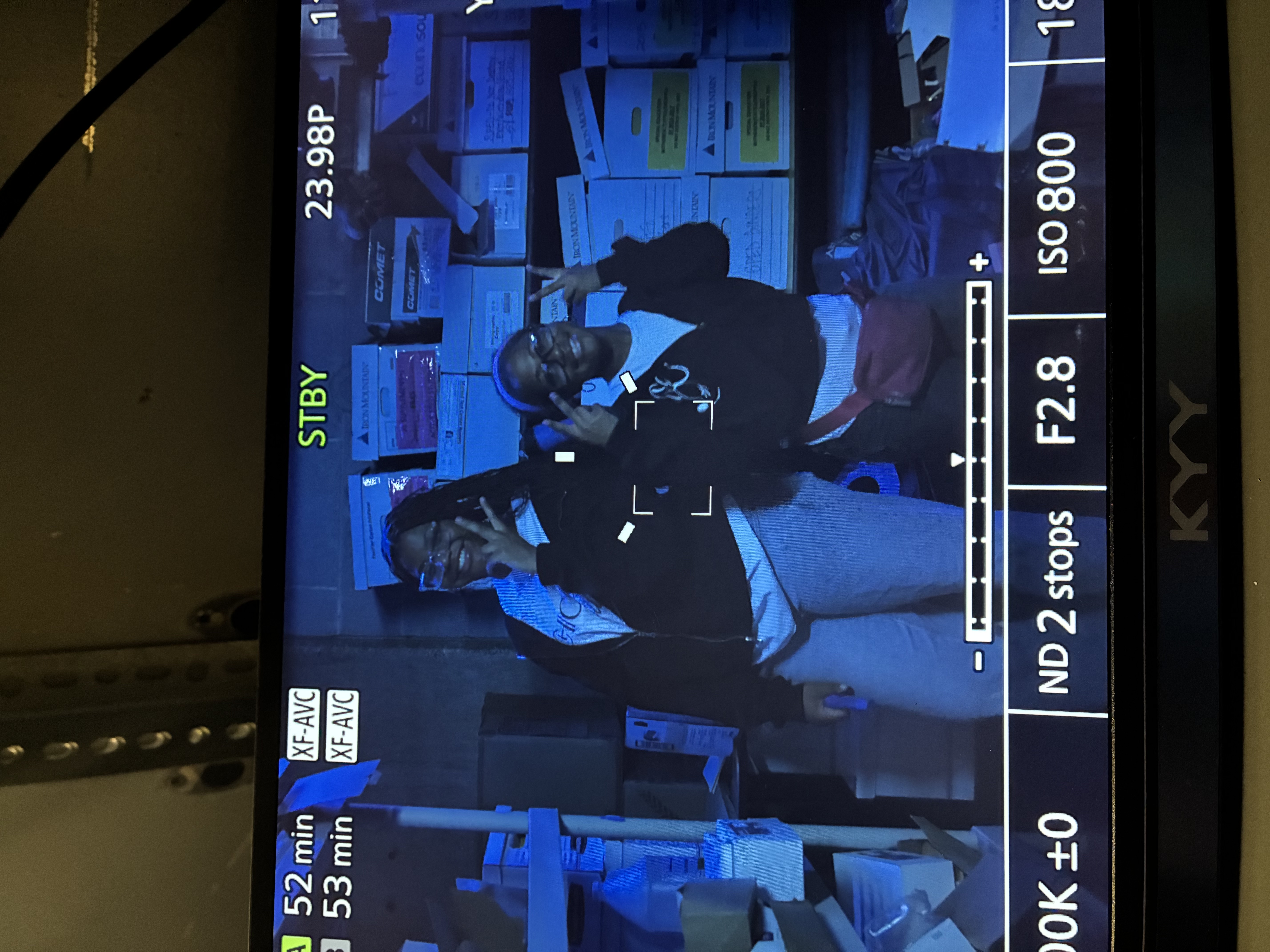 Youth in Film student producers on set